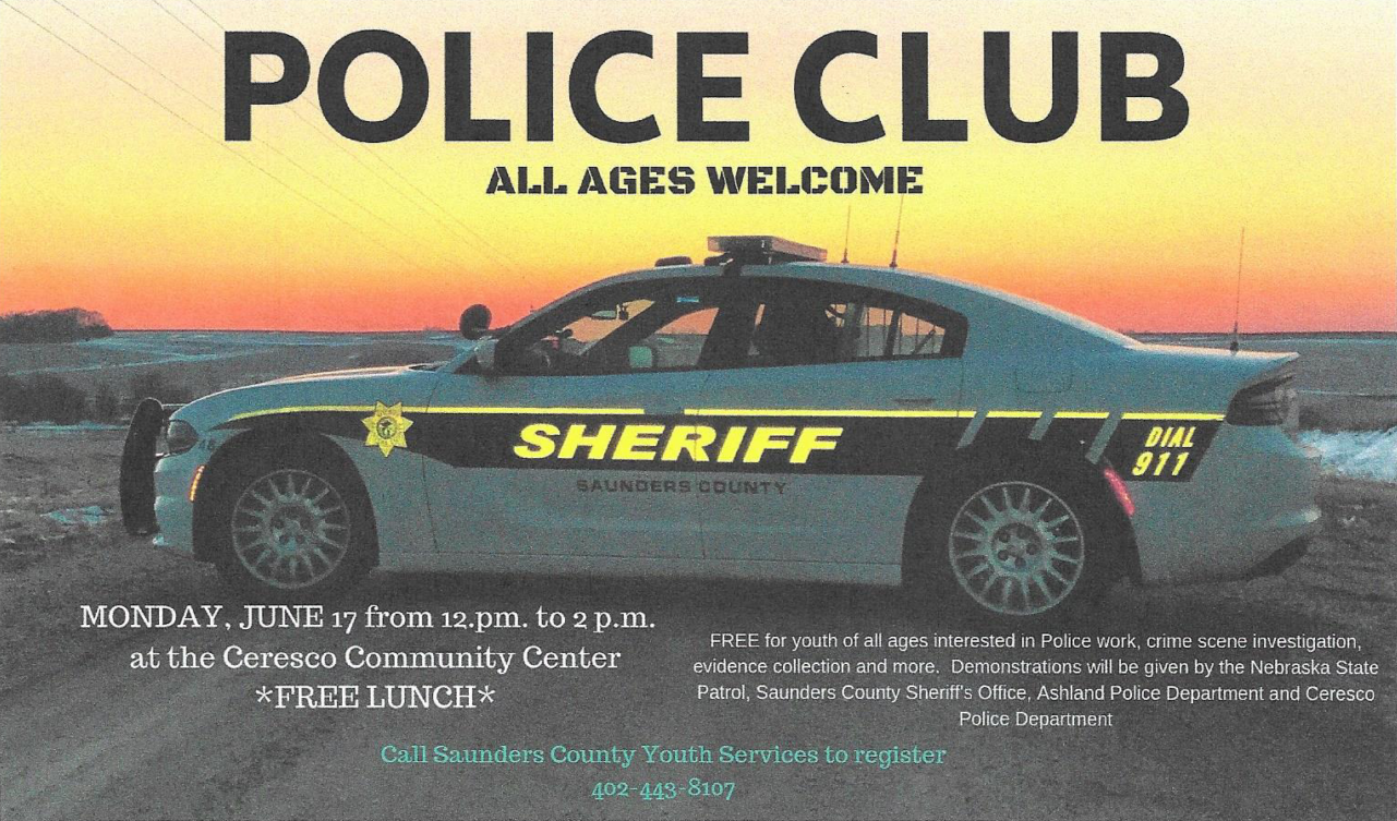 Village of Ceresco Police Club click here for more information